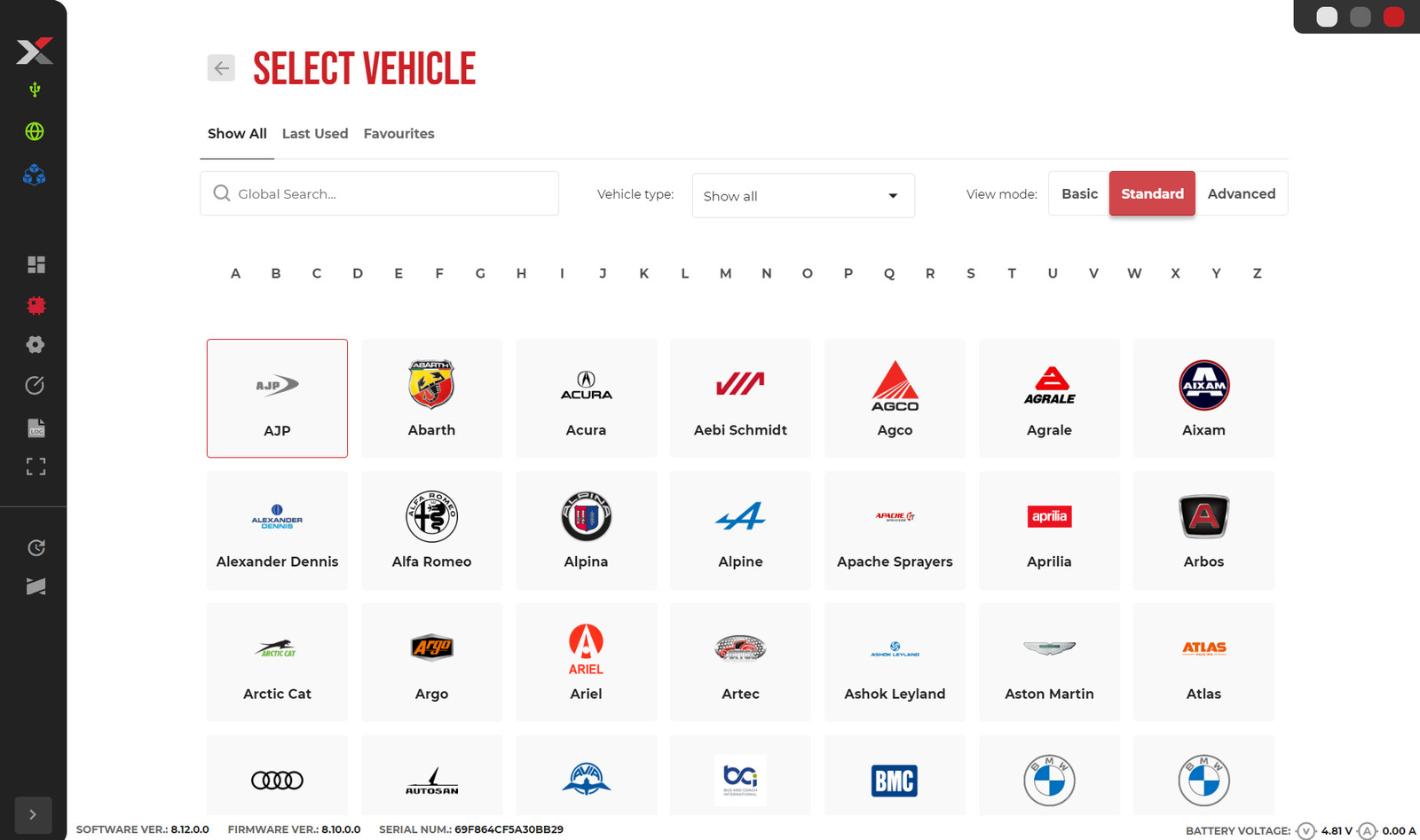FLEX Select Vehicle